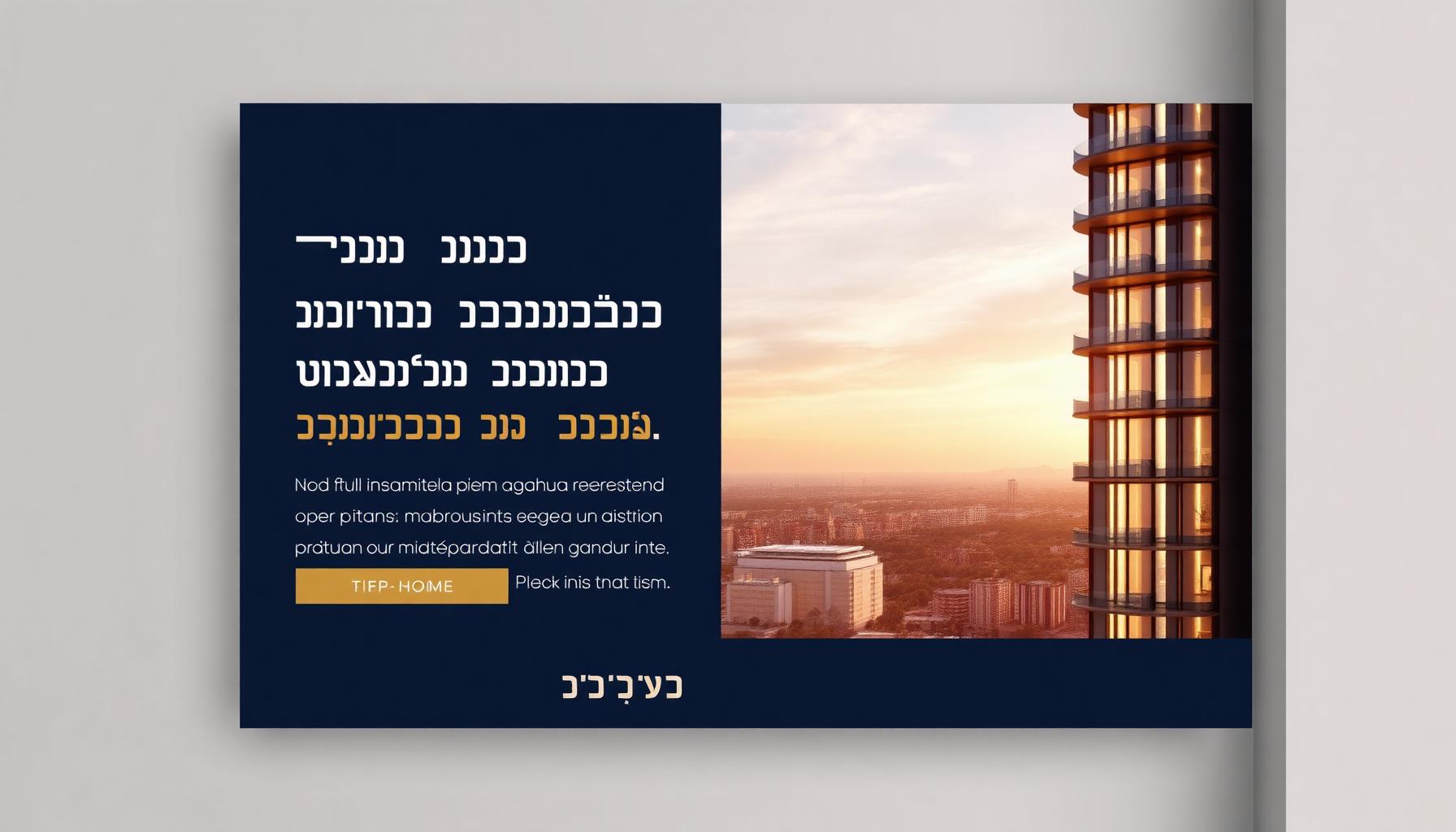 שטח פרסום של אפריקה ישראל מגורים